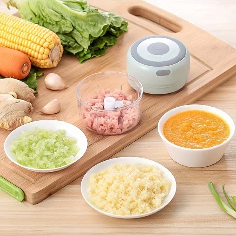 USB Rechargeable Electric Garlic Mixer - Multi-Scene Kitchen Shredder