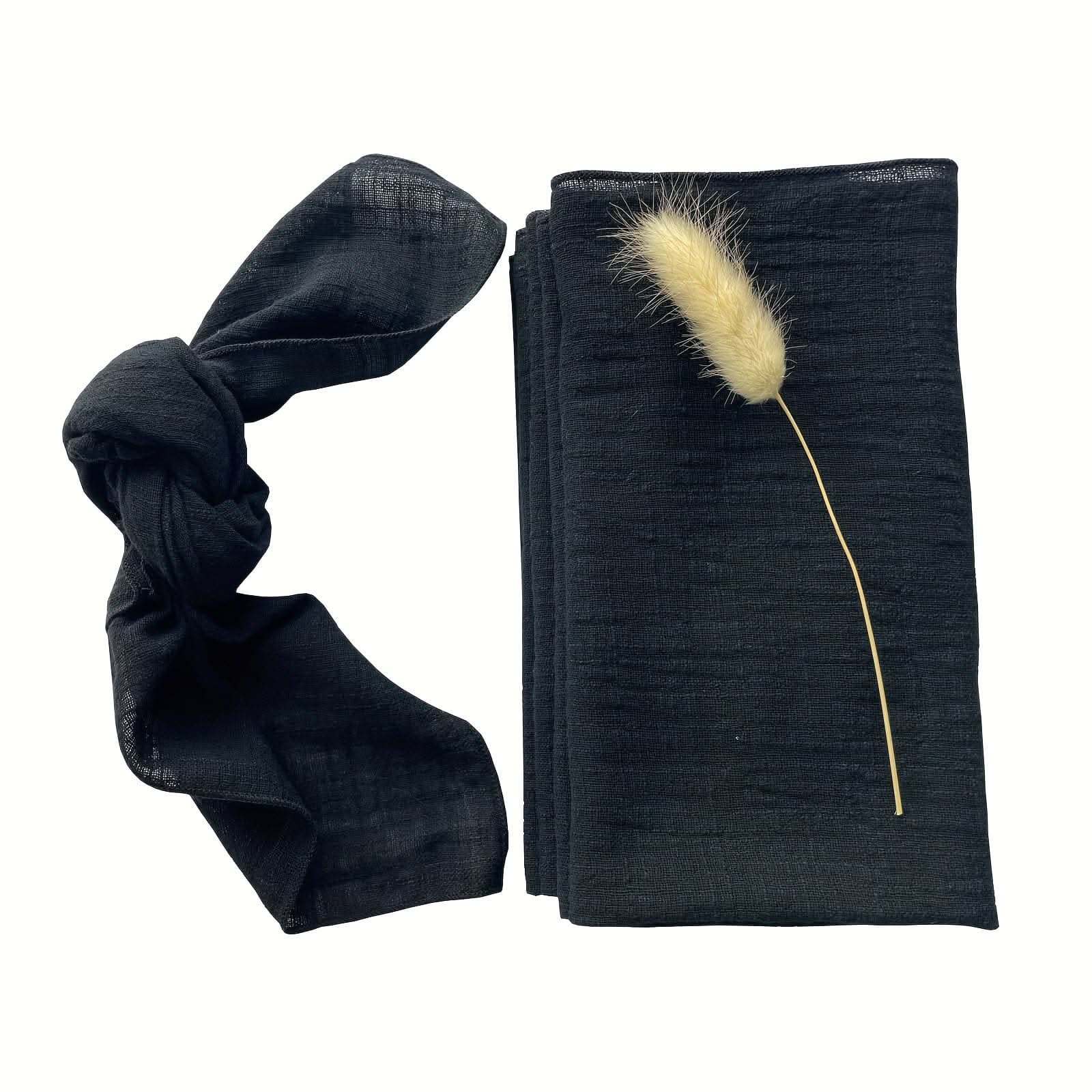 1 pc. Luxury Solid Color Cotton Napkin Set - Elegant & Durable