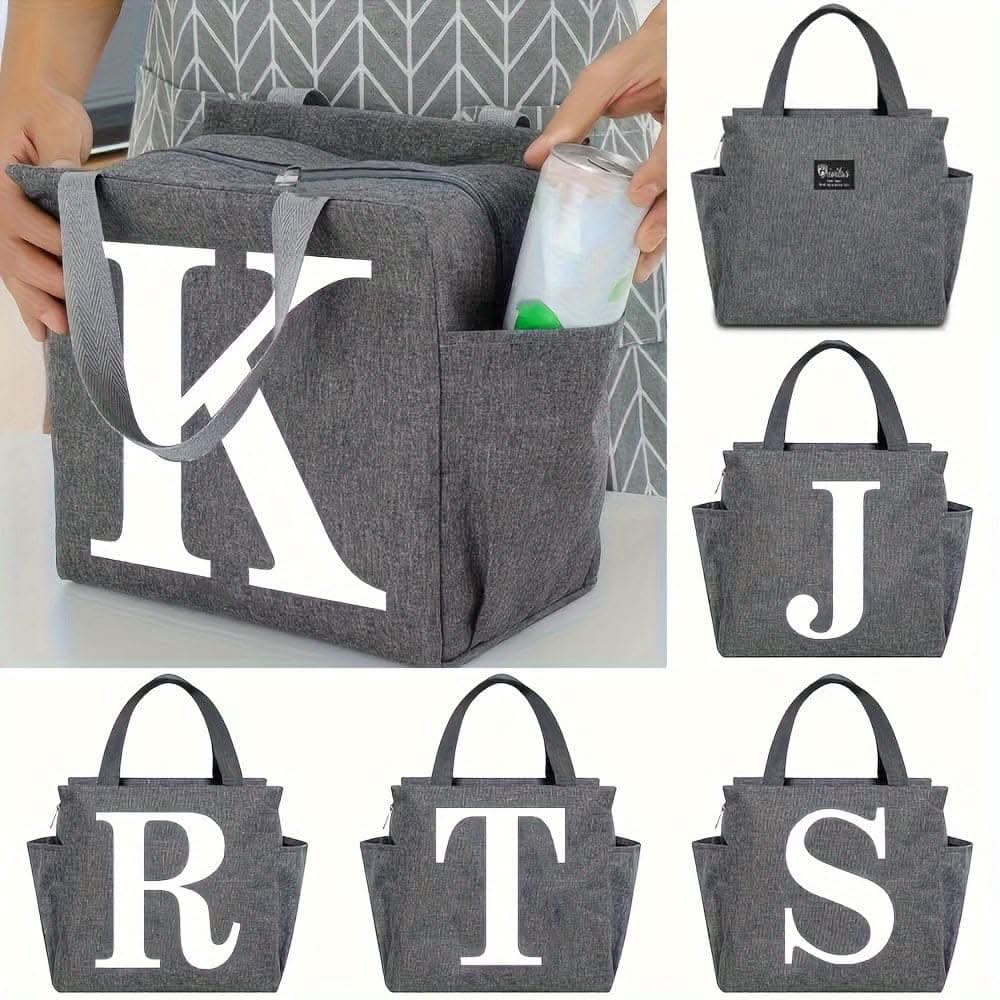 Canvas Insulated Lunch Bag -  Perfect for Office, School, Travel, and Picnic