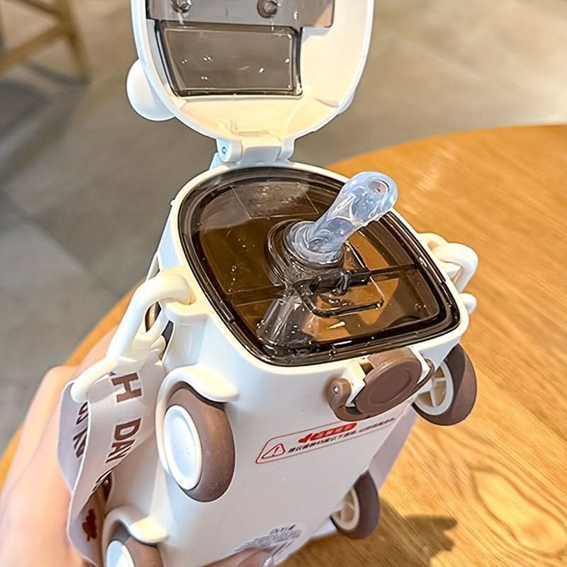 Kids Bus Design Shatterproof Water Bottle