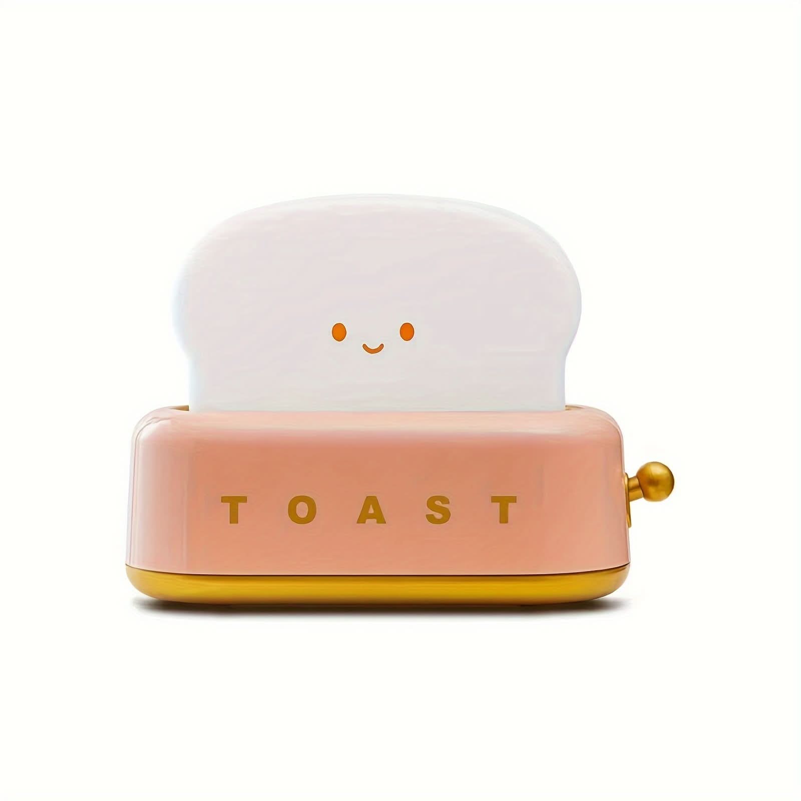Toaster-Shaped LED Night Light – USB Rechargeable