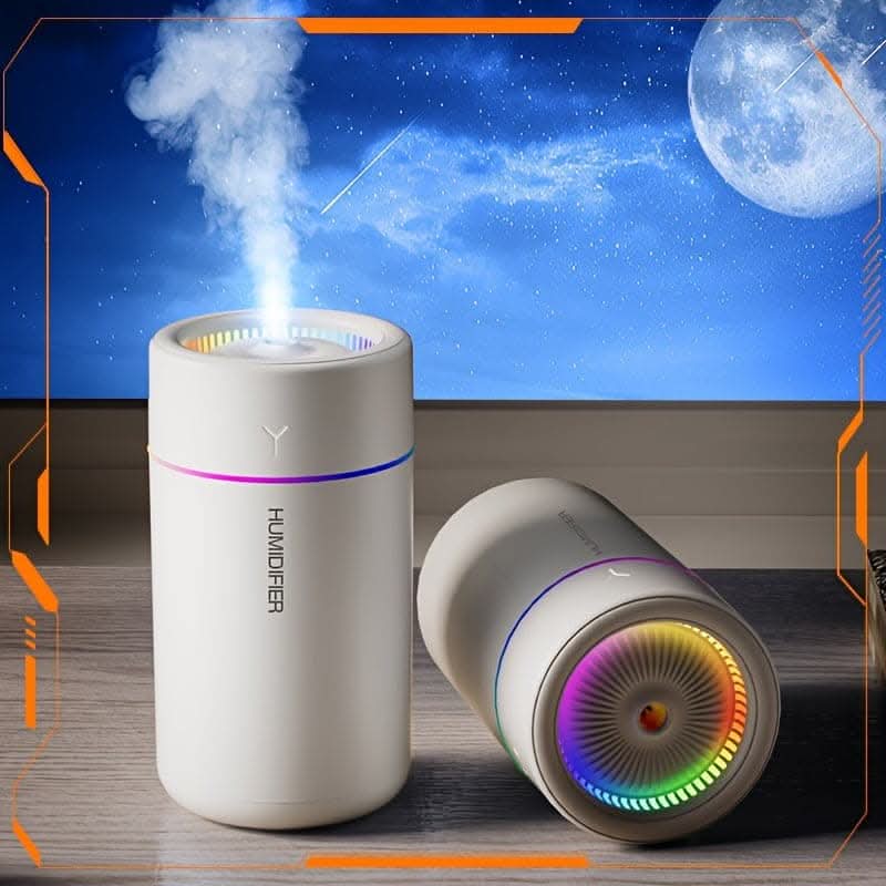 Multi-Color LED Aromatherapy Humidifier - Portable & Quiet