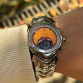 Vintage Men's Watch - Stainless Steel Quartz, Electronic Drive