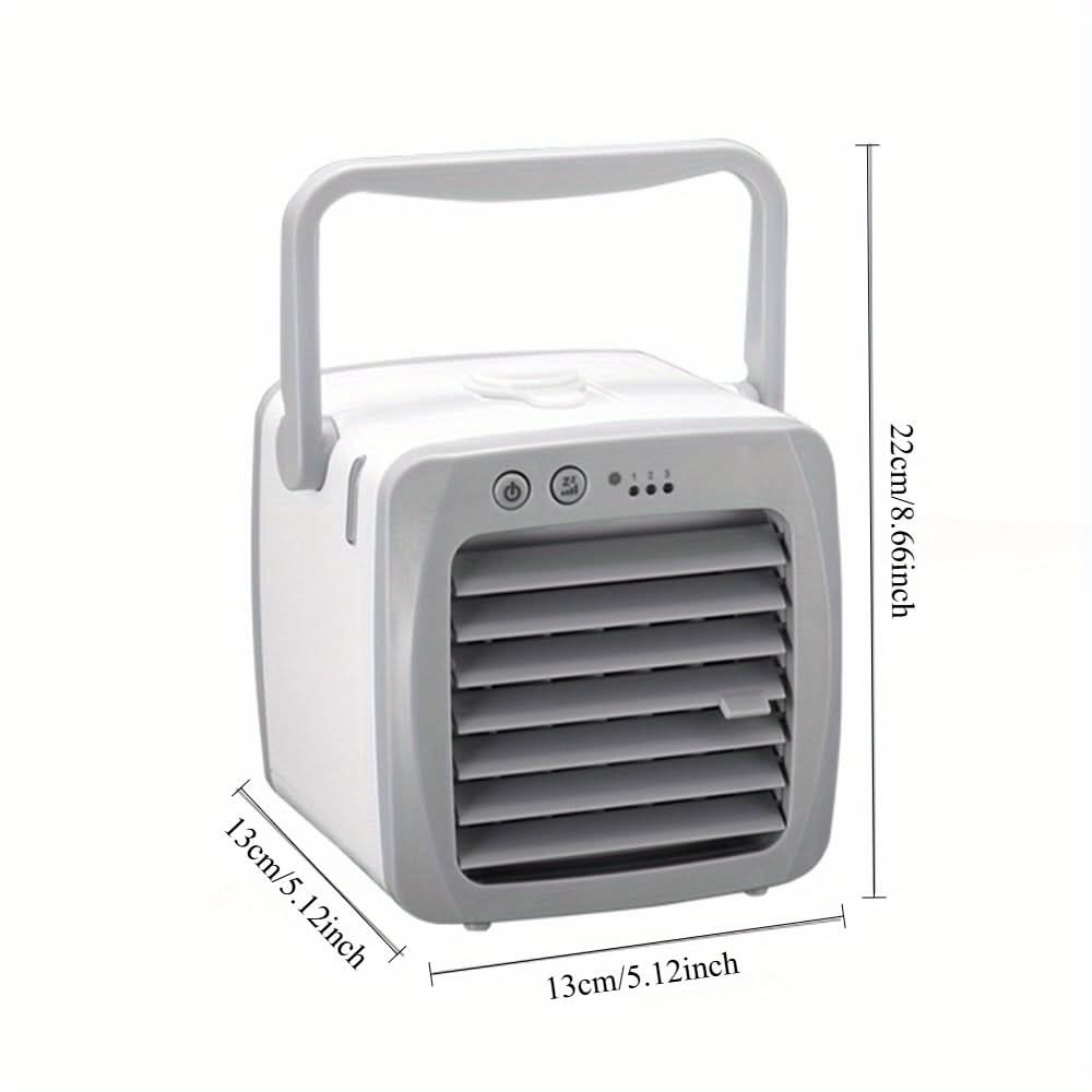 Mini Portable Air Conditioner Fan – USB Powered with 3-Speed Settings