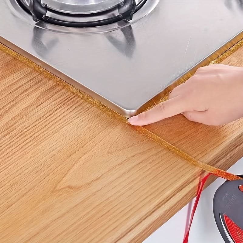 Waterproof PVC Caulk Tape Strip - For Kitchen Countertops, Sinks, and Toilets