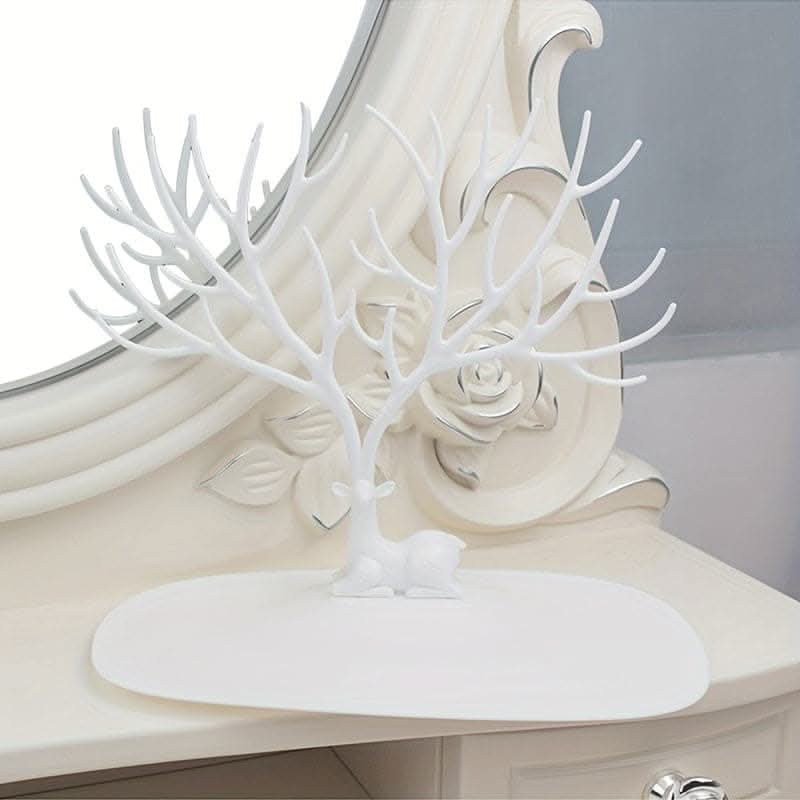 Charming Deer Antler Jewelry Organizer – Tree-Shaped Display
