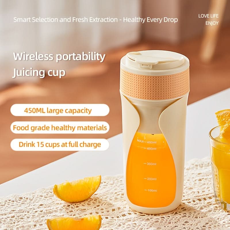 Portable 3-in-1 Blender and Juicer – USB Rechargeable with Digital Display