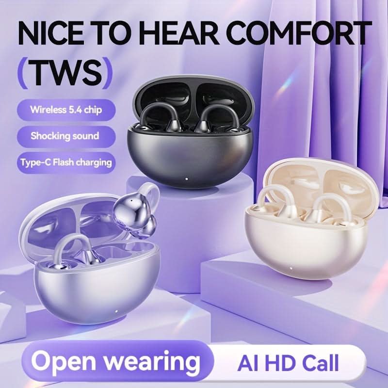 Wireless Earphones with High Fidelity Stereo Sound, LED Digital Display