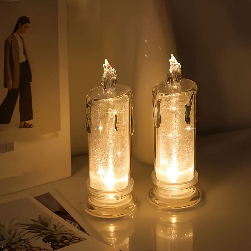 LED Flameless Pillar Candles Set (Set of 3 pcs.)