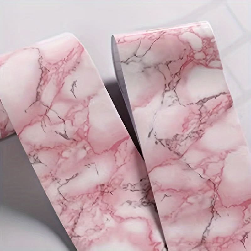 Vinyl Self-Adhesive Marble Pattern Wallpaper Border