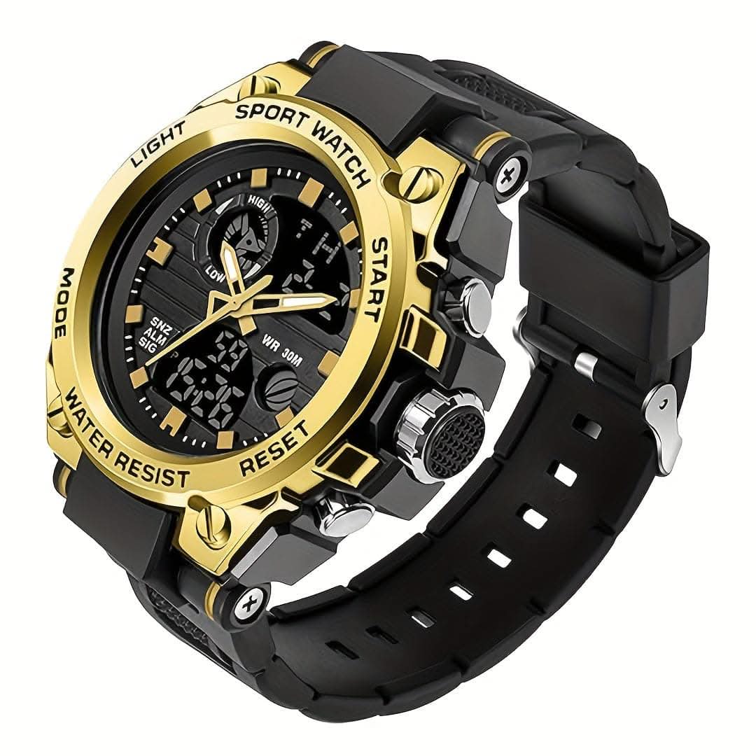 Military Men's Digital LED Stopwatch Watch