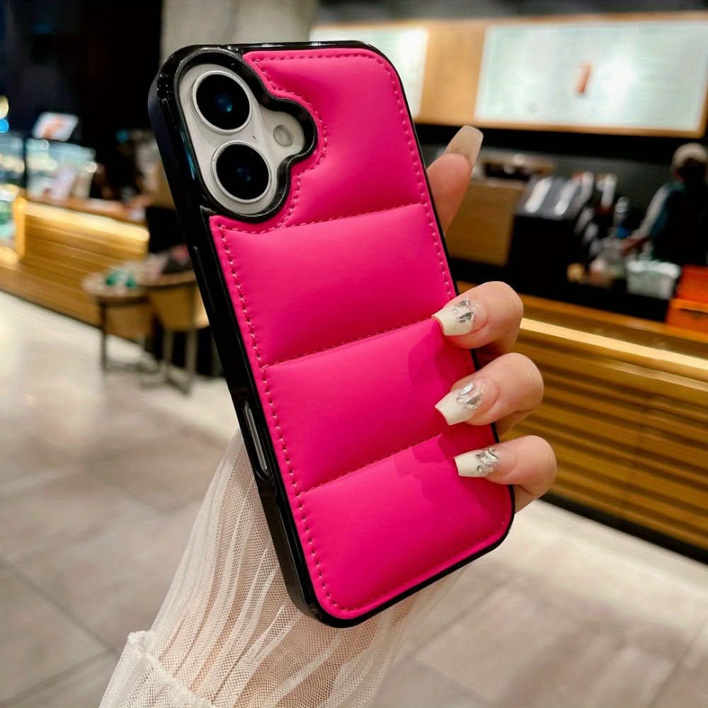3D Down Jacket Silicone iPhone Case
