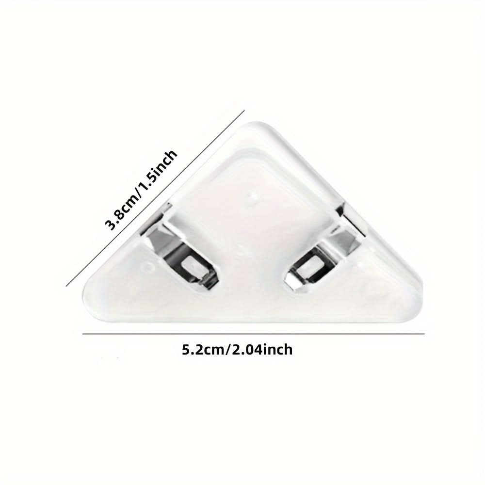 10-Pack Colorful Triangle File Clips for Organization