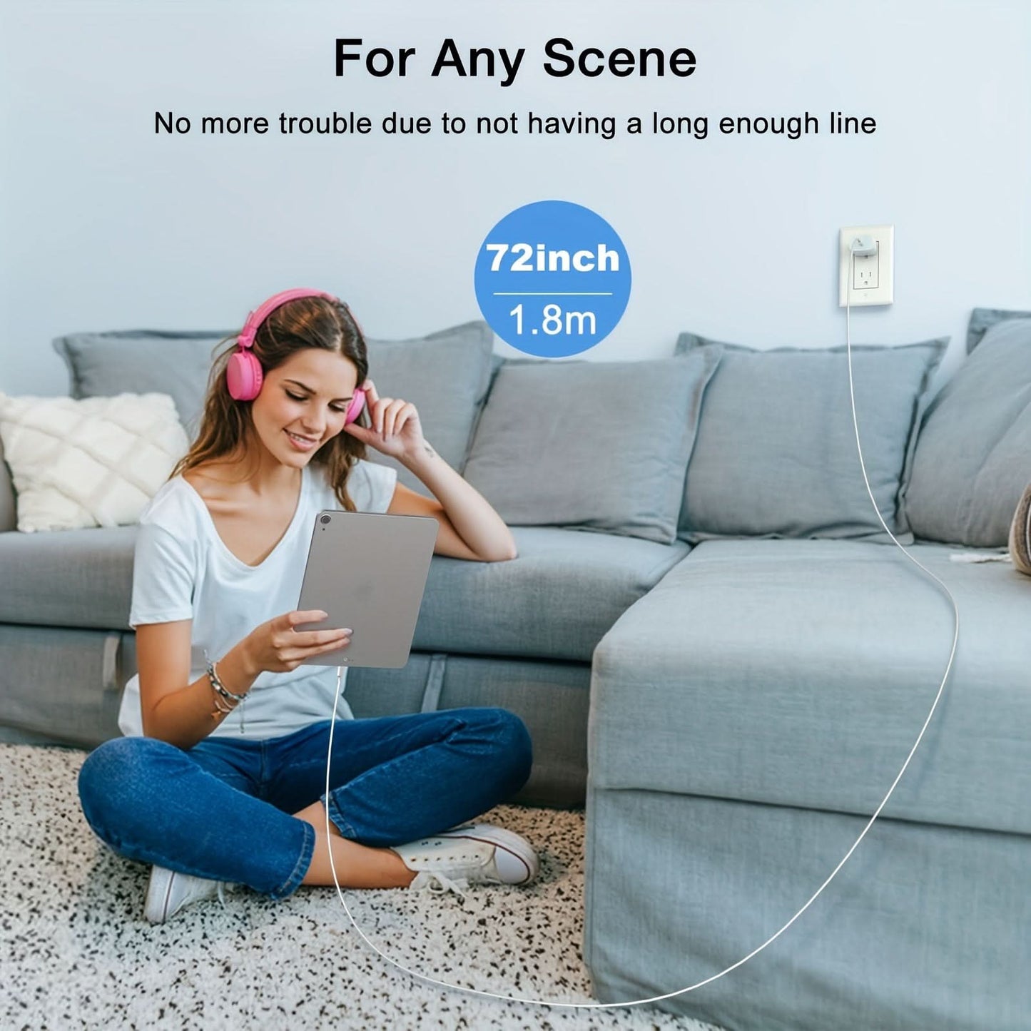 2-Pack 20W USB-C Power Adapter & 6FT USB-C to USB-C Cable