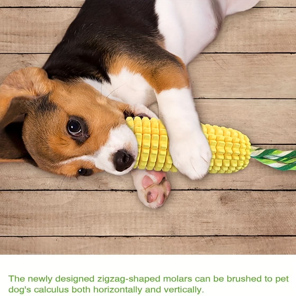 Tough Corn Stick Dog Chew Toy – Durable, Squeaky, for Aggressive Chewers