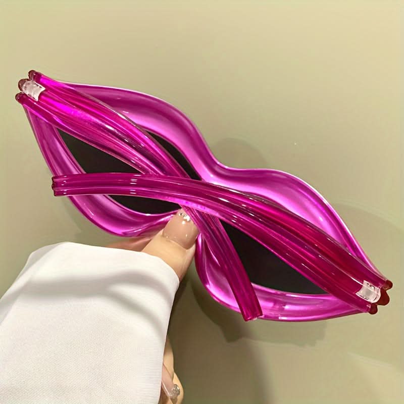 Oversized Lip Sunglasses for Women & Men - Inflated, Decorative Shades for Beach Parties
