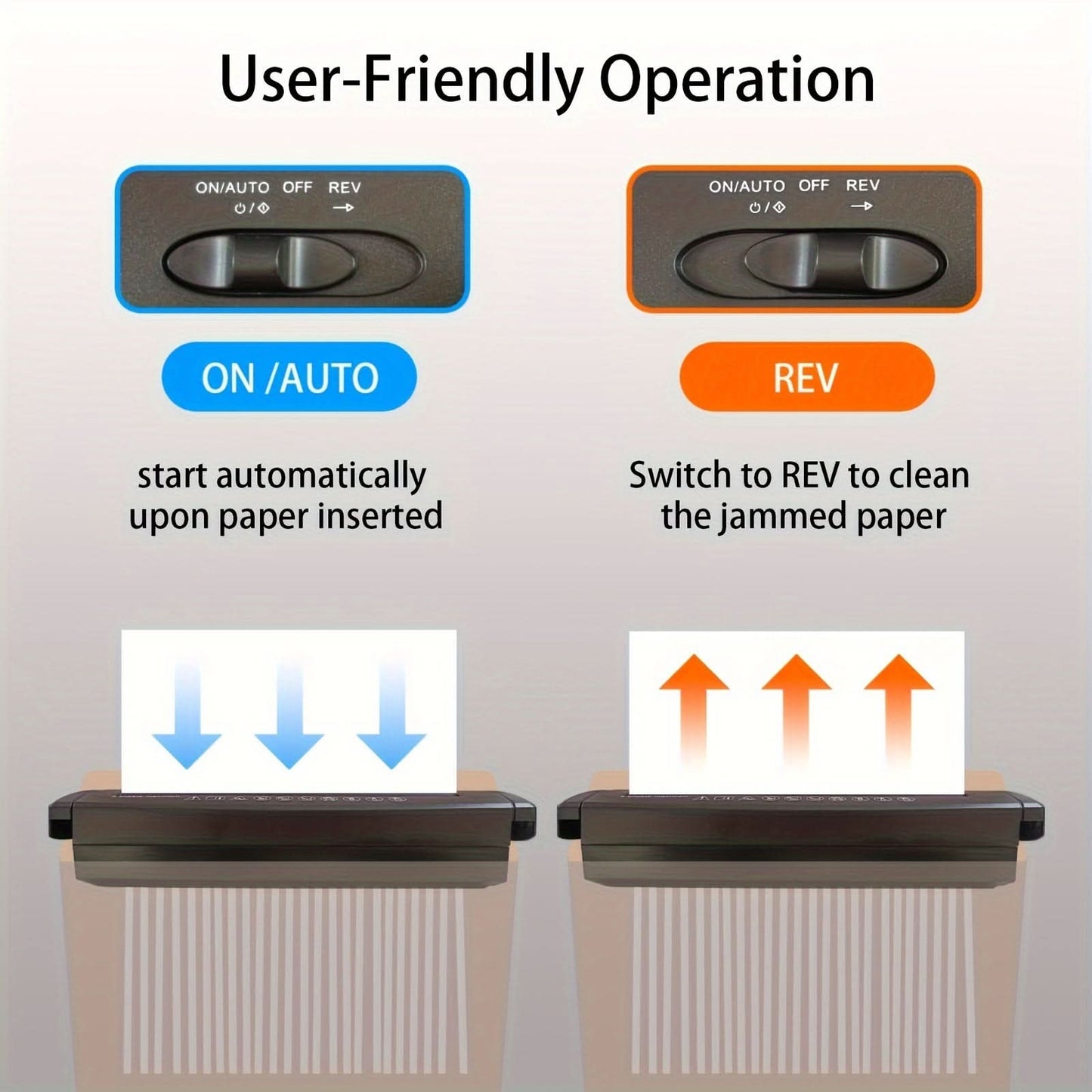 5-Sheet Electric Paper Shredder for Home