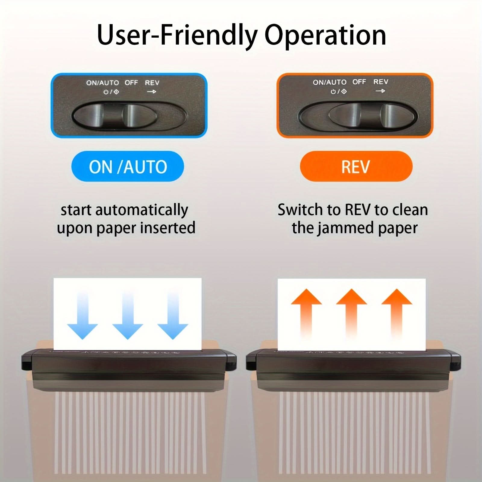 5-Sheet Electric Paper Shredder for Home