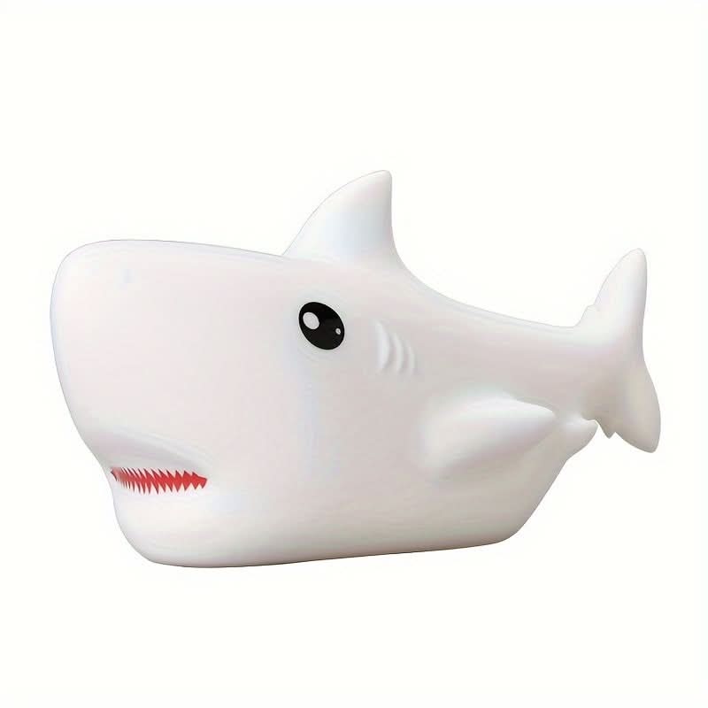 USB Rechargeable Shark Night Light, Color-Changing