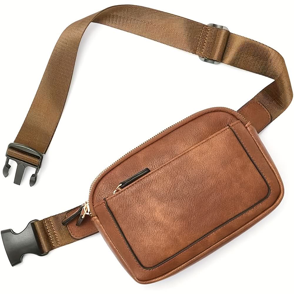 Stylish PU Leather Crossbody Waist Bag
