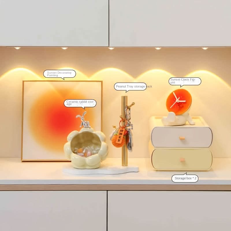 Sunset Projection Clock – LED Ambient Light Desk & Home Décor