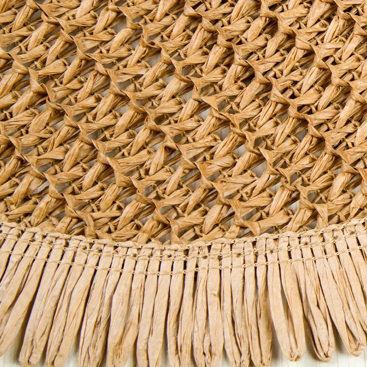 4pcs Rustic Chic Jute Placemats with Fringe