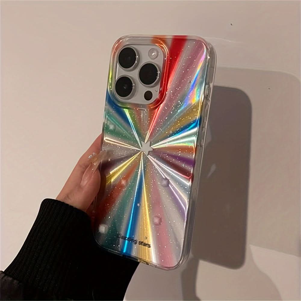 Radiant Glitter Rainbow iPhone Case