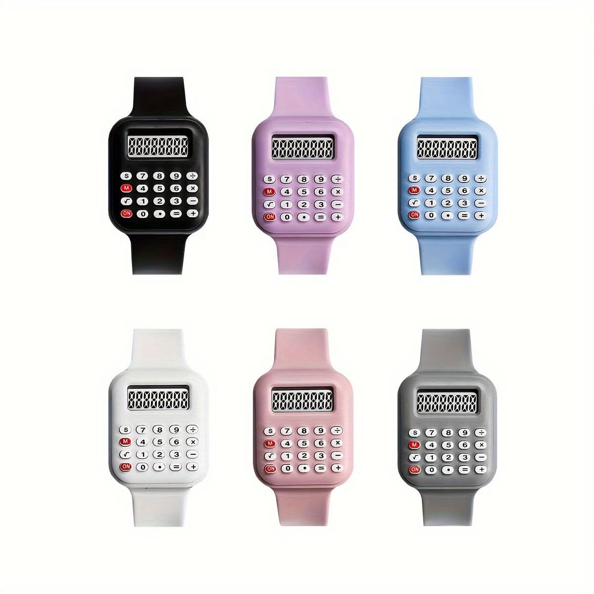 7-Piece Electronic Watch with Calculator & Display