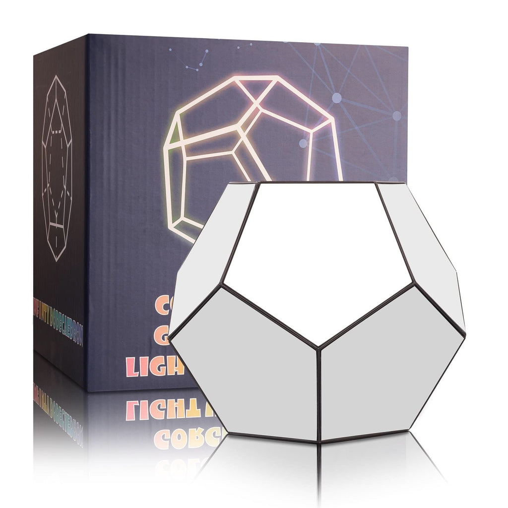 USB-Powered RGBW 3D Cube Light - Color-Changing Night Lamp