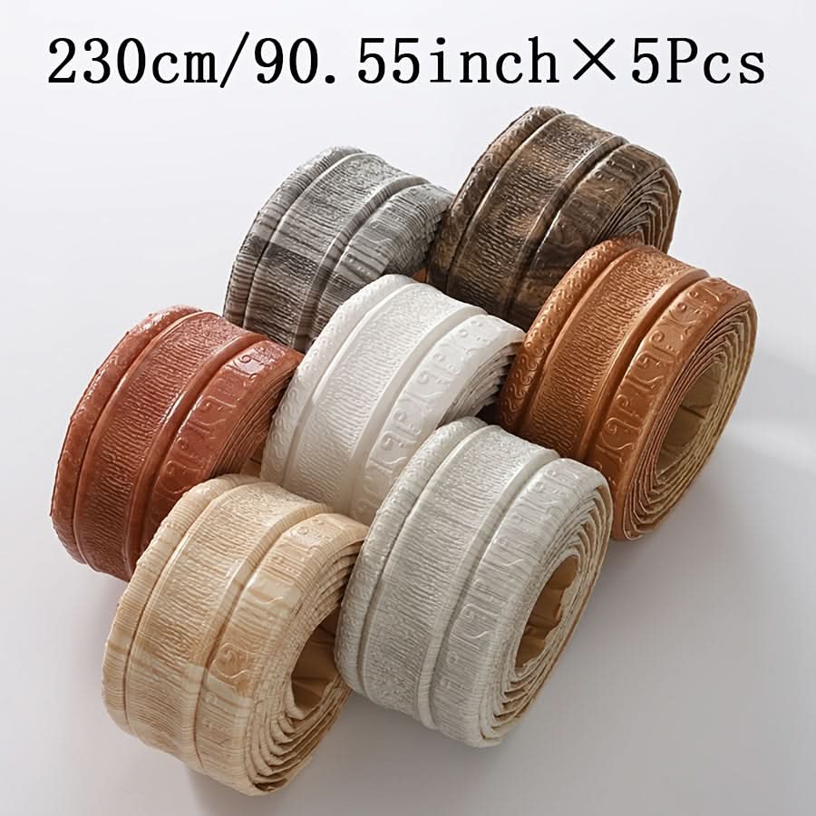 5pcs 3D Self-Adhesive Wall Border Stickers