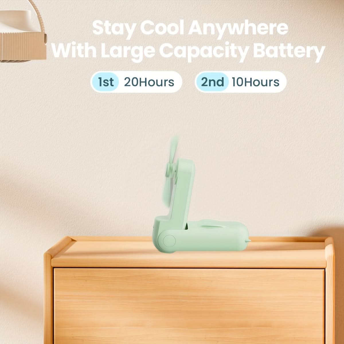 USB Rechargeable Handheld Fan – Compact, Foldable & Portable Fan for Travel