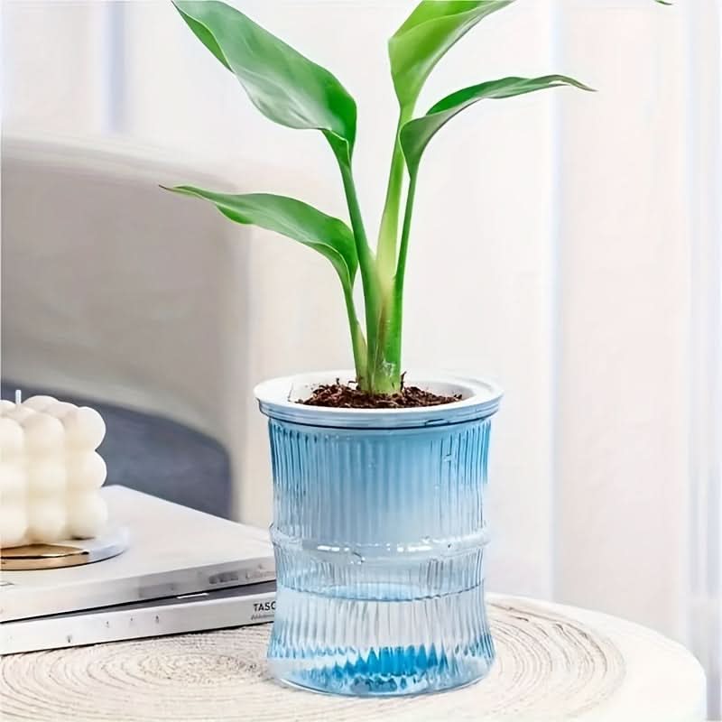 Self-Watering Bamboo Flower Pot