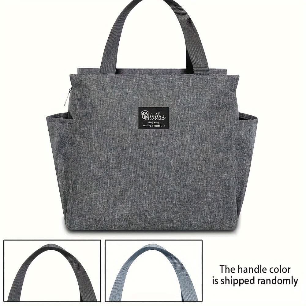 Canvas Insulated Lunch Bag -  Perfect for Office, School, Travel, and Picnic