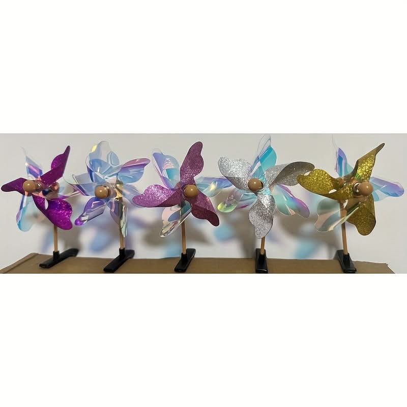 8Pcs Windmill Hair Clips Set - Fun Party Accessories