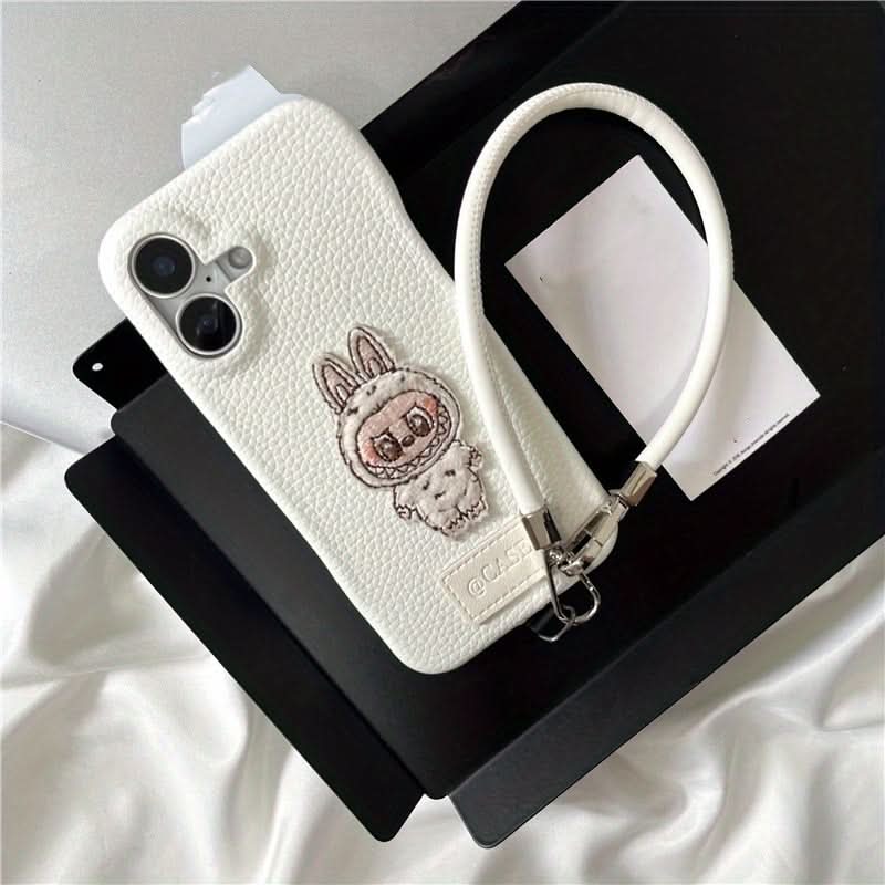 Cute Cartoon Faux Leather iPhone Case