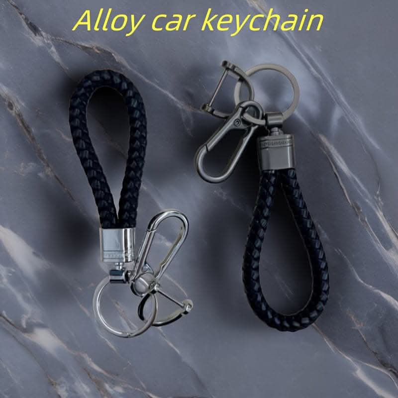 Premium Men's Metal Woven Rope Car Keychain