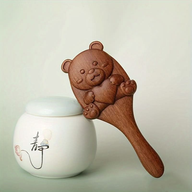 Wooden Bear Air Cushion Hair Brush
