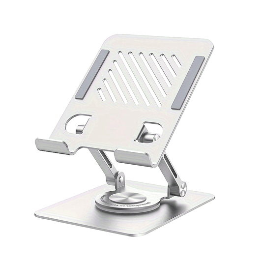 Adjustable Aluminum Tablet Stand with 360° Rotation