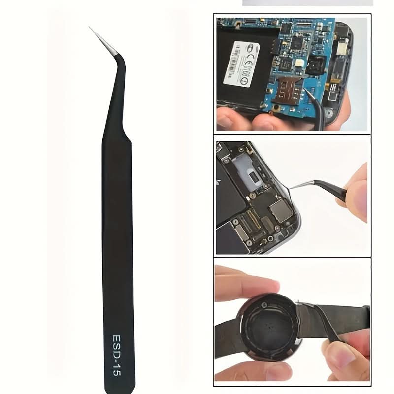 6-Piece Precision Tweezers Set for Phone Repair