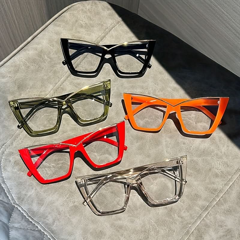 Vibrant Jelly Color Frame Vintage Cat Eye Glasses – Fashion Meets Function
