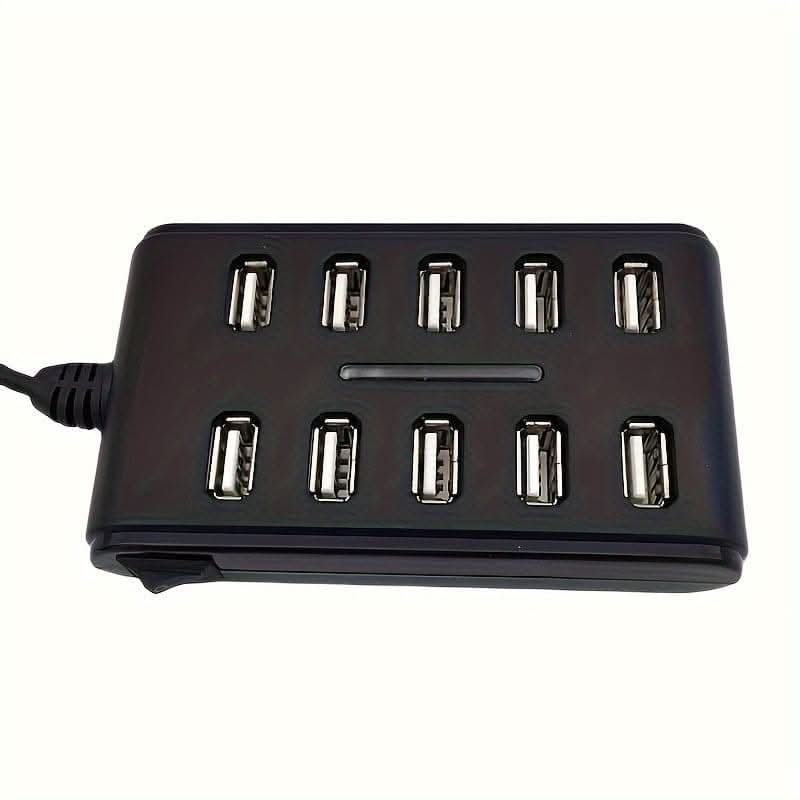 Portable General Purpose USB Hub with Switch – 10-Port Design