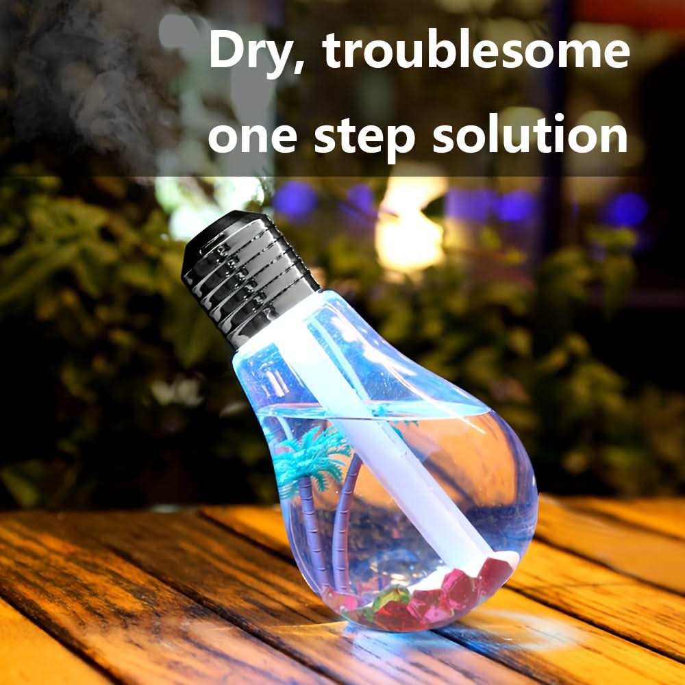 USB Light Bulb Humidifier with Nightlight