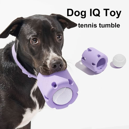 Interactive Rubber Dog Puzzle Ball Toy