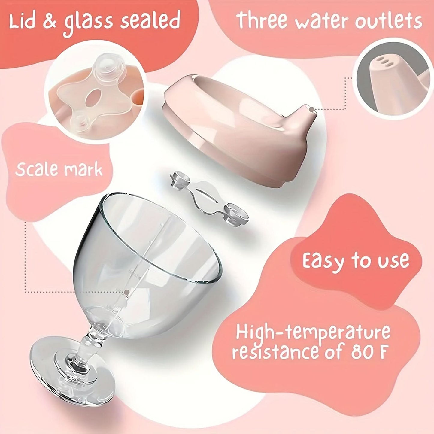 Break-Resistant Sippy Cups with Lid Leak-Proof & Reusable Plastic Drinkware