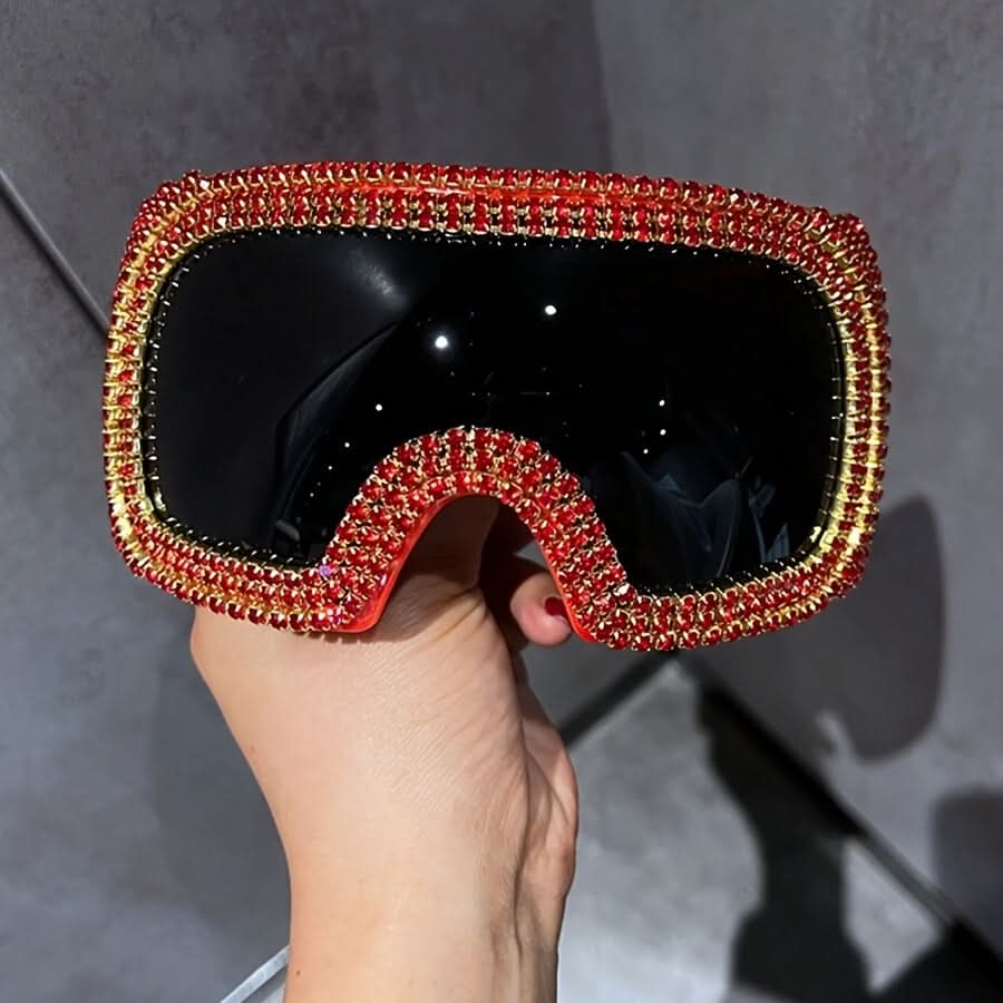 Oversized Rhinestone Sunglasses for Bold Style