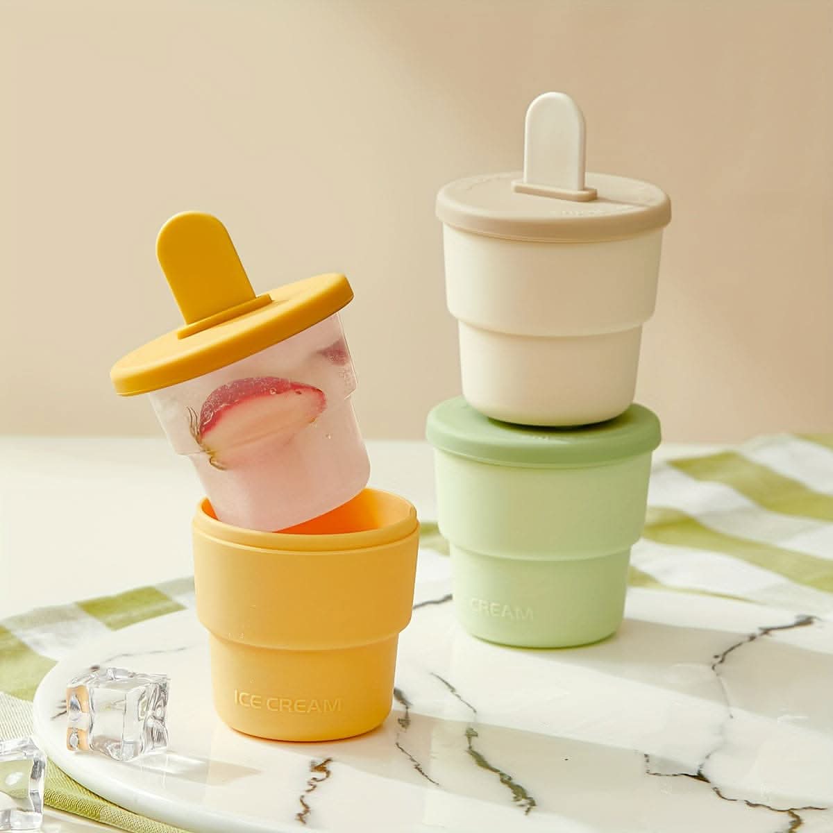Silicone Ice Cream Cup - Freezable & Oven Safe Dessert Cup