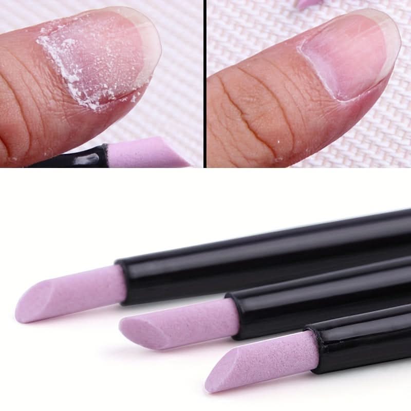3-Piece Quartz Cuticle Stick Nail Care