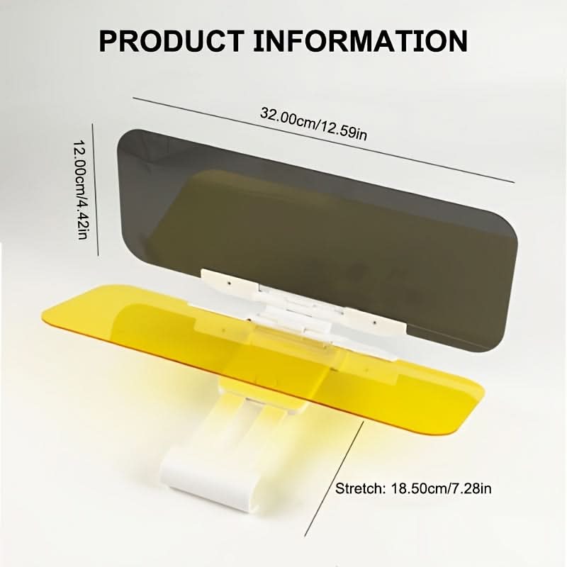 Anti-Glare Car Sun Visor – Dual-Use UV & Night Vision Shield