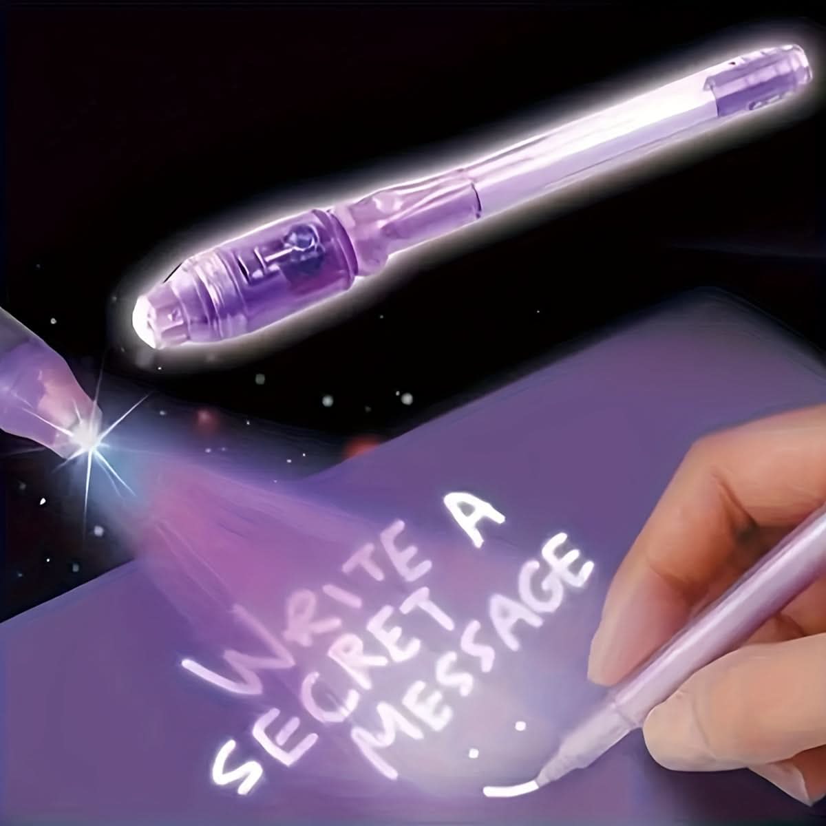 6-Pack Magic UV Glow Ink Pens – Invisible Markers