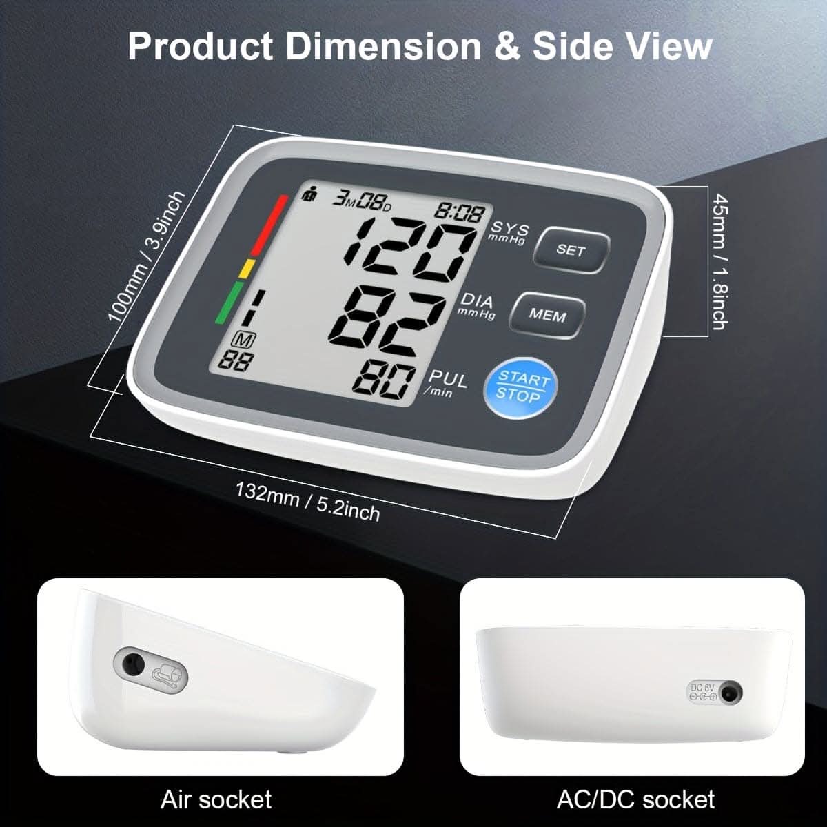 Automatic Upper Arm Blood Pressure Monitor